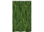Abakuhaus Tenda Da Doccia Stretta Verde, Tronchi Di Bambù Tropicali, Set Decorativo Per Bagno In Tessuto Con Ganci, 120 X 180 Cm, Verde