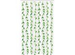 Abakuhaus Tenda Da Doccia Stretta Verde, Vivid Aquarell Wirbelt, Set Decorativo Per Bagno In Tessuto Con Ganci, 120 X 180 Cm, Verde