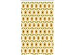 Abakuhaus Tenda Da Doccia Stretta Autunnale, Sunflowers Retro Land, Set Decorativo Per Bagno In Tessuto Con Ganci, 120 X 180 Cm, Giallo Bianco Verde