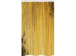 Abakuhaus Tenda Da Doccia Stretta Gialla, Foglie In Legno Naturale, Set Decorativo Per Bagno In Tessuto Con Ganci, 120 X 180 Cm, Giallo