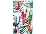 Abakuhaus Tenda Da Doccia Colorata E Stretta, Orchidee Tropicali, Set Decorativo Per Bagno In Tessuto Con Ganci, 120 X 180 Cm, Multicolore