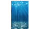 Abakuhaus Tenda Da Doccia Stretta Ocean, Natura Selvaggia Sottomarina, Set Decorativo Per Bagno In Tessuto Con Ganci, 120 X 180 Cm, Blu Turchese