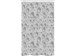 Abakuhaus Tenda Da Doccia Grigia Stretta, Gocce D'acqua Monocromatiche, Set Decorativo Per Bagno In Tessuto Con Ganci, 120 X 180 Cm, Grigio