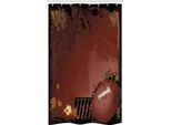 Abakuhaus Tenda Da Doccia Stretta Marrone Castagna, Arte Del Football Americano, Set Decorativo Per Bagno In Tessuto Con Ganci, 120 X 180 Cm, Marrone Nero
