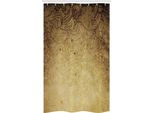 Abakuhaus Tenda Da Doccia Stretta, Decorazioni Floreali Marroni, Set Decorativo Per Bagno In Tessuto Con Ganci, 120 X 180 Cm, Marrone Chiaro