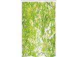 Abakuhaus Tenda Da Doccia Stretta Con Motivo Alberi, Verde Estate Naturale, Set Decorativo Per Bagno In Tessuto Con Ganci, 120 X 180 Cm, Verde