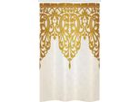 Abakuhaus Tenda Da Doccia Stretta In Stile Vittoriano, Arte Barocca Medievale, Set Decorativo Per Bagno In Tessuto Con Ganci, 120 X 180 Cm, Marrone Chiaro Crema