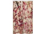 Abakuhaus Tenda Da Doccia Retro Stretta, Fiori Di Ciliegio, Set Decorativo Per Bagno In Tessuto Con Ganci, 120 X 180 Cm, Beige Rosa