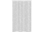 Abakuhaus Tenda Da Doccia Grigia Stretta, Motivo Floreale Retrò Riccio, Set Decorativo Per Bagno In Tessuto Con Ganci, 120 X 180 Cm, Grigio