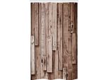 Abakuhaus Tenda Da Doccia Stretta In Legno, Arte Vintage Tenne, Set Decorativo Per Bagno In Tessuto Con Ganci, 120 X 180 Cm, Grigio Marrone