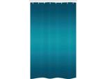 Abakuhaus Tenda Da Doccia Stretta Ombre, Tropic Ocean Room, Set Decorativo Per Bagno In Tessuto Con Ganci, 120 X 180 Cm, Blu Petrolio