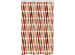 Abakuhaus Tenda Da Doccia Geometrica Stretta, Stile Retrò Anni '70, Set Decorativo Per Bagno In Tessuto Con Ganci, 120 X 180 Cm, Multicolore