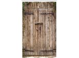 Abakuhaus Tenda Da Doccia Stretta, Porta In Acciaio Old Oak, Set Decorativo Per Bagno In Tessuto Con Ganci, 120 X 180 Cm, Beige