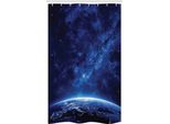 Abakuhaus Tenda Da Doccia Stretta, Stelle Luminose Della Via Lattea, Set Decorativo Per Bagno In Tessuto Con Ganci, 120 X 180 Cm, Blu Scuro