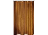 Abakuhaus Tenda Da Doccia Stretta Marrone, Assi Di Legno Invecchiato, Set Decorativo Per Bagno In Tessuto Con Ganci, 120 X 180 Cm, Marrone Scuro Marrone Chiaro