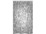 Abakuhaus Tenda Da Doccia Stretta In Stile Vittoriano, Fiori Vittoriani, Set Decorativo Per Bagno In Tessuto Con Ganci, 120 X 180 Cm, Grigio
