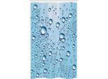 Abakuhaus Tenda Da Doccia Moderna Stretta, Vetro Con Macchie D'acqua, Set Decorativo Per Bagno In Tessuto Con Ganci, 120 X 180 Cm, Azzurro Bianco