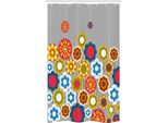 Abakuhaus Tenda Da Doccia Stretta Con Motivi Floreali, Modern Summer Colorata, Set Decorativo Per Bagno In Tessuto Con Ganci, 120 X 180 Cm, Multicolore