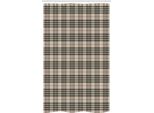 Abakuhaus Tenda Da Doccia Stretta A Quadri, Tartan Araldica Britannica, Set Decorativo Per Bagno In Tessuto Con Ganci, 120 X 180 Cm, Beige Scuro, Tortora, Marrone Rossiccio