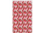 Abakuhaus Rosso Tenda Da Doccia Stretta, Succose Fragole, Set Decorativo Per Bagno In Tessuto Con Ganci, 120 X 180 Cm, Verde Rosa Rosso