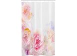 Abakuhaus Shabby Chic Tenda Da Doccia Stretta, Pale Pink Roses, Set Decorativo Per Bagno In Tessuto Con Ganci, 120 X 180 Cm, Pale Pink Pink