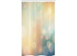 Abakuhaus Tenda Da Doccia Stretta Astratta, Tema Oceano Sunbeams, Set Decorativo Per Bagno In Tessuto Con Ganci, 120 X 180 Cm, Blu Scuro E Verde Chiaro