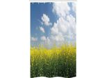 Abakuhaus Prato Tenda Da Doccia Stretta, Campo Di Colza Germania, Set Decorativo Per Bagno In Tessuto Con Ganci, 120 X 180 Cm, Giallo Verde Blu