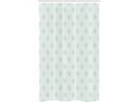 Abakuhaus Tenda Da Doccia Stretta Retrò, Classico A Pois, Set Decorativo Per Bagno In Tessuto Con Ganci, 120 X 180 Cm, Verde Mandorla