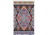 Abakuhaus Tenda Da Doccia Etnica Stretta, Luminosa Vendemmia Boema, Set Decorativo Per Bagno In Tessuto Con Ganci, 120 X 180 Cm, Multicolore