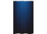 Abakuhaus Tenda Da Doccia Stretta Blu Scuro, Linee Urbane Digitali, Set Decorativo Per Bagno In Tessuto Con Ganci, 120 X 180 Cm, Blu Scuro