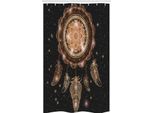 Abakuhaus Acchiappasogni Tenda Da Doccia Stretta, Acchiappasogni BohéMien, Set Decorativo Per Bagno In Tessuto Con Ganci, 120 X 180 Cm, Multicolore
