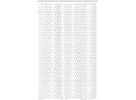 Abakuhaus Tenda Da Doccia Bianca Stretta, Pois Verdi Vintage, Set Decorativo Per Bagno In Tessuto Con Ganci, 120 X 180 Cm, Verde Bosco E Bianco