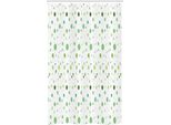 Abakuhaus Tenda Da Doccia Stretta, Pois Verde Sfumato, Set Decorativo Per Bagno In Tessuto Con Ganci, 120 X 180 Cm, Verde Felce