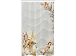 Abakuhaus Tenda Da Doccia Stretta Con Motivo A Stelle Marine, Sabbia Colorata, Set Decorativo Per Bagno In Tessuto Con Ganci, 120 X 180 Cm, Multicolore
