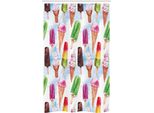 Abakuhaus Tenda Da Doccia Stretta Eis, Surreal Exotic, Set Decorativo Per Bagno In Tessuto Con Ganci, 120 X 180 Cm, Multicolore