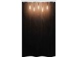 Abakuhaus Tenda Da Doccia Industriale Stretta, Wooden Room, Set Decorativo Per Bagno In Tessuto Con Ganci, 120 X 180 Cm, Cannella