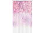 Abakuhaus Tenda Da Doccia Rosa Pallido, Sakura Bloom Boccioli Di Rosa, Set Decorativo Per Bagno In Tessuto Con Ganci, 120 X 180 Cm, Rosa Pallido Bianco