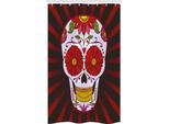 Abakuhaus Tenda Da Doccia Stretta Con Teschi Di Zucchero, Decorata Con Catrina, Set Decorativo Per Bagno In Tessuto Con Ganci, 120 X 180 Cm, Multicolore