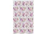 Abakuhaus Shabby Chic Tenda Da Doccia Stretta, Rose E Violette, Set Decorativo Per Bagno In Tessuto Con Ganci, 120 X 180 Cm, Multicolore
