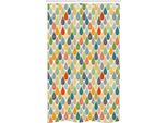 Abakuhaus Tenda Da Doccia Astratta Stretta, Grandi Gocce Colorate, Set Decorativo Per Bagno In Tessuto Con Ganci, 120 X 180 Cm, Multicolore