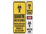 Abakuhaus Zombie Tenda Da Doccia Stretta, Pericolo Quarantena, Set Decorativo Per Bagno In Tessuto Con Ganci, 120 X 180 Cm, Giallo Rosso Nero