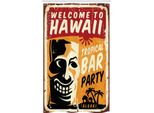 Abakuhaus Tiki Bar Tenda Da Doccia Stretta, Tropic Bar-Party, Set Decorativo Per Bagno In Tessuto Con Ganci, 120 X 180 Cm, Multicolore