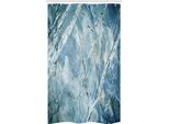 Abakuhaus Tenda Da Doccia Stretta In Marmo, Pietra Granitica, Set Decorativo Per Bagno In Tessuto Con Ganci, 120 X 180 Cm, Grigio Azzurro Pallido
