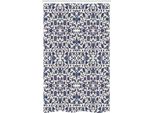 Abakuhaus Tenda Da Doccia Stretta Arabesque, Stile Marocchino Orientale, Set Decorativo Per Bagno In Tessuto Con Ganci, 120 X 180 Cm, Vermiglio Indaco