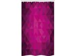 Abakuhaus Tenda Da Doccia Stretta Rosa Shocking, Arte Ispirata All'espressionismo, Set Decorativo Per Bagno In Tessuto Con Ganci, 120 X 180 Cm, Rosa Lilla Prugna