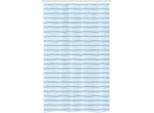 Abakuhaus Tenda Da Doccia Stretta Con Strisce Harbor, Linee Morbide Ondulate, Set Decorativo Per Bagno In Tessuto Con Ganci, 120 X 180 Cm, Azzurro Pallido E Bianco