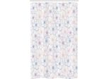 Abakuhaus Anemone Tenda Da Doccia Stretta, Petali Pastello, Set Decorativo Per Bagno In Tessuto Con Ganci, 120 X 180 Cm, Rosa Essiccata Blu-Grigio