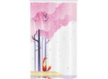 Abakuhaus Fuchs Tenda Da Doccia Stretta, Rosa Primaverile Sakura Idylle, Set Decorativo Per Bagno In Tessuto Con Ganci, 120 X 180 Cm, Rosa Pallido Lavanda
