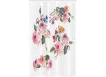 Abakuhaus Tenda Da Doccia Stretta Con Rose, Bouquet Di Rose Selvatiche Inglesi, Set Decorativo Per Bagno In Tessuto Con Ganci, 120 X 180 Cm, Multicolore