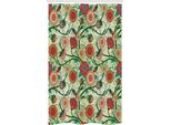 Abakuhaus Tenda Da Doccia Stretta Con Motivi Floreali, Ispirazioni Orientali, Set Decorativo Per Bagno In Tessuto Con Ganci, 120 X 180 Cm, Multicolore